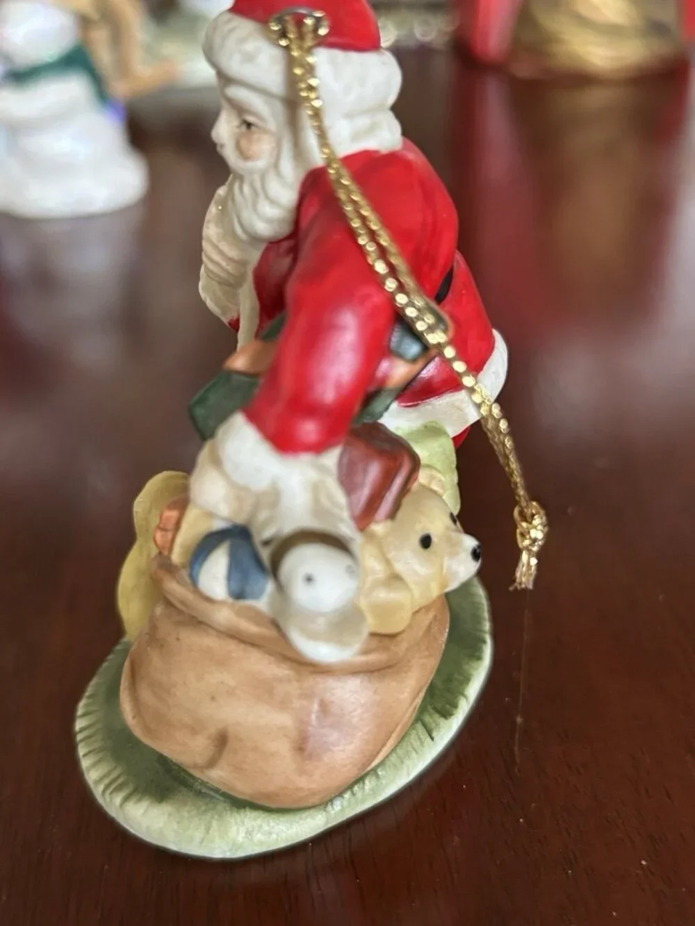 Hallmark Christmas Ornament Santa And Cute Puppy 2004